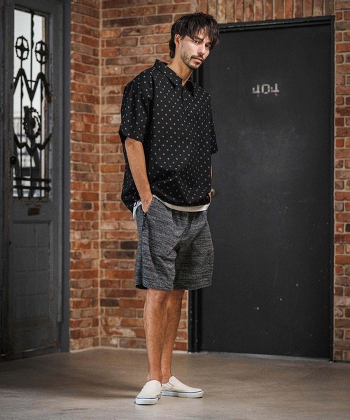 CAMBIO（カンビオ）の「mp14598- Melange Pile Shorts ショートパンツ(S67326cmb)（その他パンツ・メンズ・ホワイト/ブラック/ブラウン・S/M/L）」の13枚目の写真