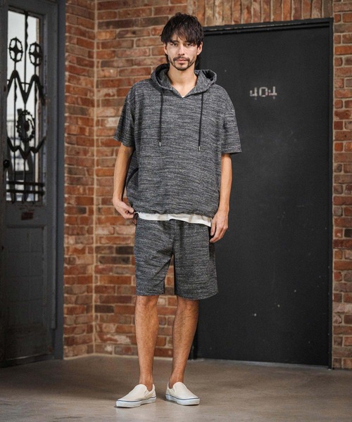 CAMBIO（カンビオ）の「mp14598- Melange Pile Shorts ショートパンツ(S67326cmb)（その他パンツ・メンズ・ホワイト/ブラック/ブラウン・S/M/L）」の14枚目の写真