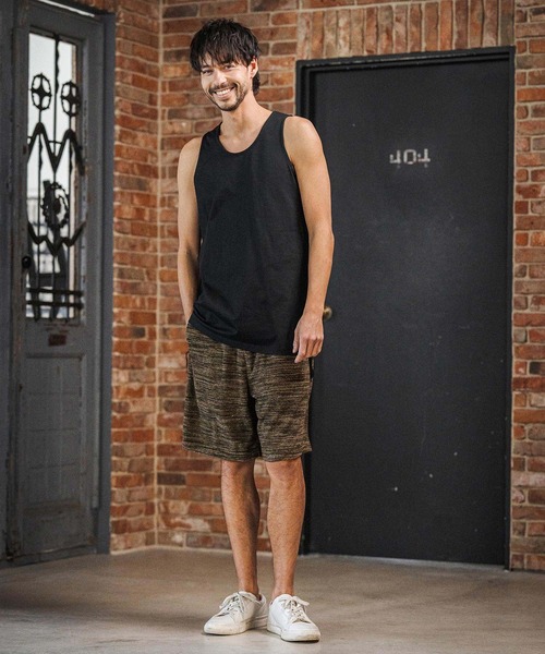 CAMBIO（カンビオ）の「mp14598- Melange Pile Shorts ショートパンツ(S67326cmb)（その他パンツ・メンズ・ホワイト/ブラック/ブラウン・S/M/L）」の18枚目の写真