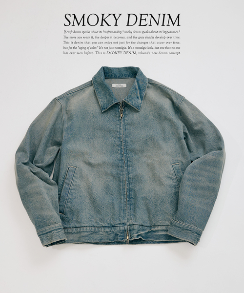 スモーキーデニム 11oz ジップブルゾン（デニムジャケット）｜JOURNAL