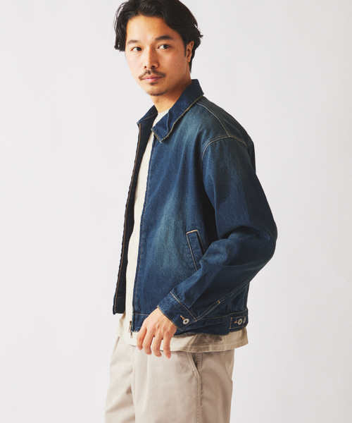 スモーキーデニム 11oz ジップブルゾン（デニムジャケット）｜JOURNAL