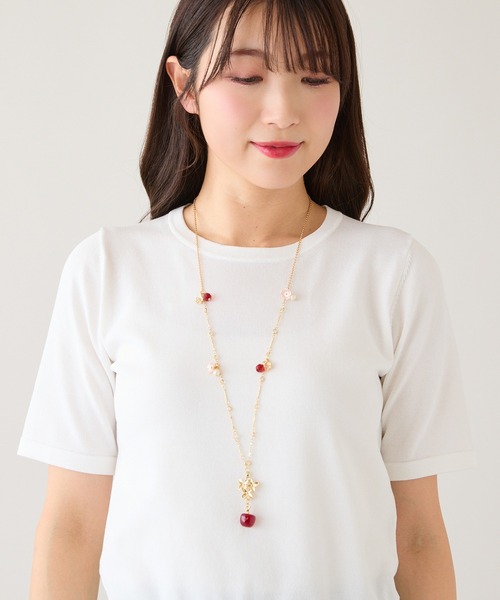 Rose Tiara(ローズティアラ)の「リンゴのネックレス(ネックレス・レディース・ゴールド・FREE)」の2枚目の写真