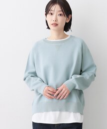 【洗える】スウェットライクニット