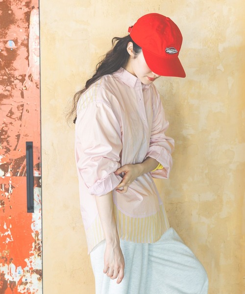 niko and...(ニコアンド)の「クレイジーストライプシャツ(シャツ/ブラウス・レディース・ホワイト/グリーン/ピンク/ブルー/ベージュ・MEDIUM/LARGE)」の13枚目の写真