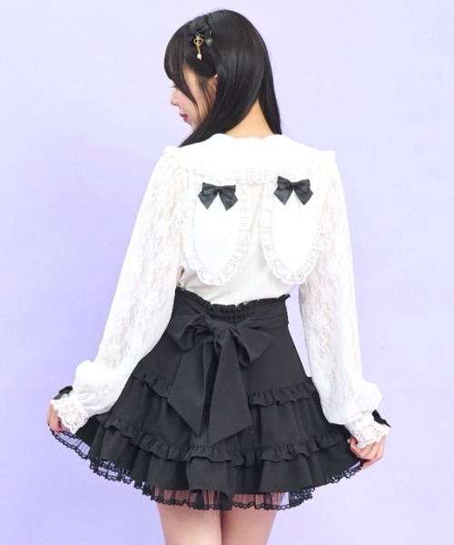 Secret Honey（シークレットハニー）の「うさみみカットソー（Tシャツ/カットソー・レディース・ブラック/オフホワイト・FREE）」の5枚目の写真