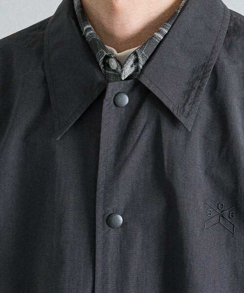 CRAFT STANDARD BOUTIQUE(クラフトスタンダードブティック)の「襟付きナイロンスタジャン(ブルゾン・メンズ・ブラック/カーキ・L/M)」の5枚目の写真