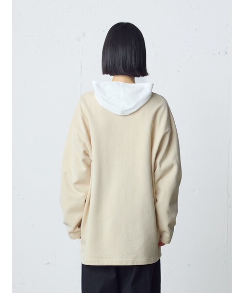 MidiUmi（ミディウミ）の「MidiUmi HOMEスウェットワイドカーディガン（カーディガン/ボレロ・レディース・アイボリー/ネイビー・FREE）」の8枚目の写真