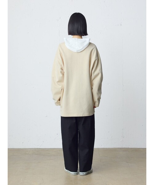 MidiUmi（ミディウミ）の「MidiUmi HOMEスウェットワイドカーディガン（カーディガン/ボレロ・レディース・アイボリー/ネイビー・FREE）」の12枚目の写真
