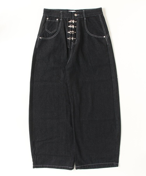 A'GEM/9 × .kom 『A'gem/エージェム』Fireman Hook Balloon Wide Denim
