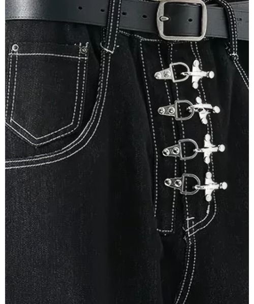A'GEM/9 × .kom 『A'gem/エージェム』Fireman Hook Balloon Wide Denim