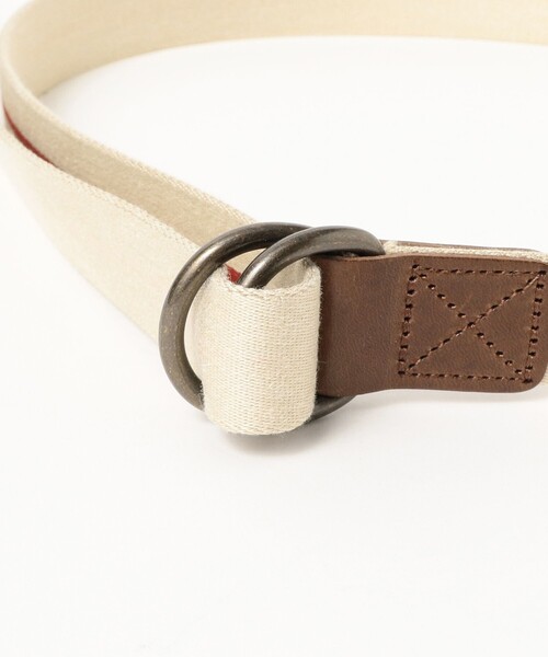 BEAMS BOY(ビームスボーイ)の「【別注】GEVAERT BANDWEVERIJ / 30mm カラー ライン ベルト(ベルト・レディース・ナチュラル/ライトブルー・ONE SIZE)」の3枚目の写真