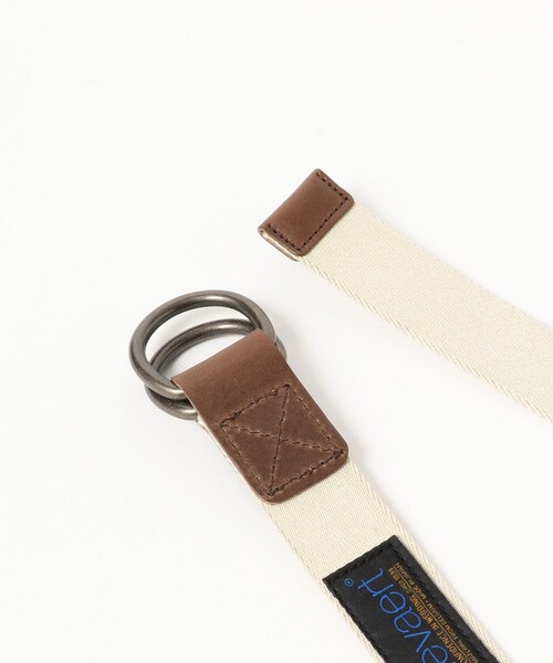 BEAMS BOY(ビームスボーイ)の「【別注】GEVAERT BANDWEVERIJ / 30mm カラー ライン ベルト(ベルト・レディース・ナチュラル/ライトブルー・ONE SIZE)」の4枚目の写真