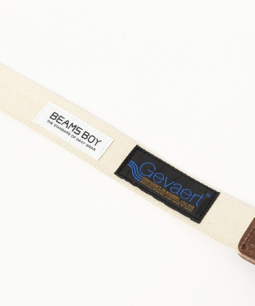 BEAMS BOY(ビームスボーイ)の「【別注】GEVAERT BANDWEVERIJ / 30mm カラー ライン ベルト(ベルト・レディース・ナチュラル/ライトブルー・ONE SIZE)」の5枚目の写真