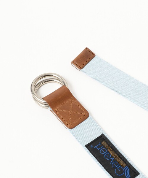 BEAMS BOY(ビームスボーイ)の「【別注】GEVAERT BANDWEVERIJ / 30mm カラー ライン ベルト(ベルト・レディース・ナチュラル/ライトブルー・ONE SIZE)」の7枚目の写真