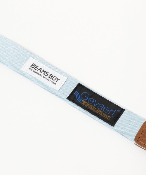BEAMS BOY(ビームスボーイ)の「【別注】GEVAERT BANDWEVERIJ / 30mm カラー ライン ベルト(ベルト・レディース・ナチュラル/ライトブルー・ONE SIZE)」の8枚目の写真
