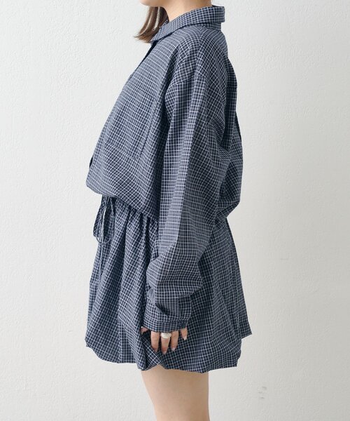 Kastane(カスタネ)の「バルーンシャツワンピース(シャツワンピース・レディース・ブラウン/ネイビー・FREE)」の18枚目の写真