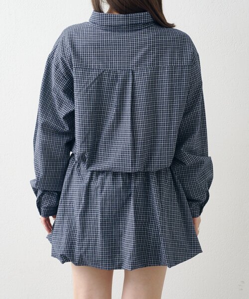 Kastane(カスタネ)の「バルーンシャツワンピース(シャツワンピース・レディース・ブラウン/ネイビー・FREE)」の19枚目の写真