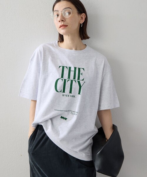 GALLARDAGALANTE(ガリャルダガランテ)の「【GOOD ROCK SPEED】THE CITY ロゴTee/別注(Tシャツ/カットソー・レディース・アイボリー/ブラック/ライトグレー/ホワイト系その他2・FREE)」の4枚目の写真