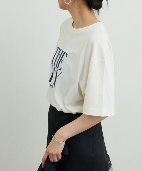 GALLARDAGALANTE(ガリャルダガランテ)の「【GOOD ROCK SPEED】THE CITY ロゴTee/別注(Tシャツ/カットソー・レディース・アイボリー/ブラック・FREE)」の7枚目の写真