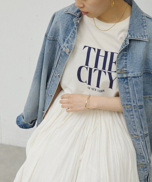 GALLARDAGALANTE(ガリャルダガランテ)の「【GOOD ROCK SPEED】THE CITY ロゴTee/別注(Tシャツ/カットソー・レディース・アイボリー/ブラック・FREE)」の11枚目の写真