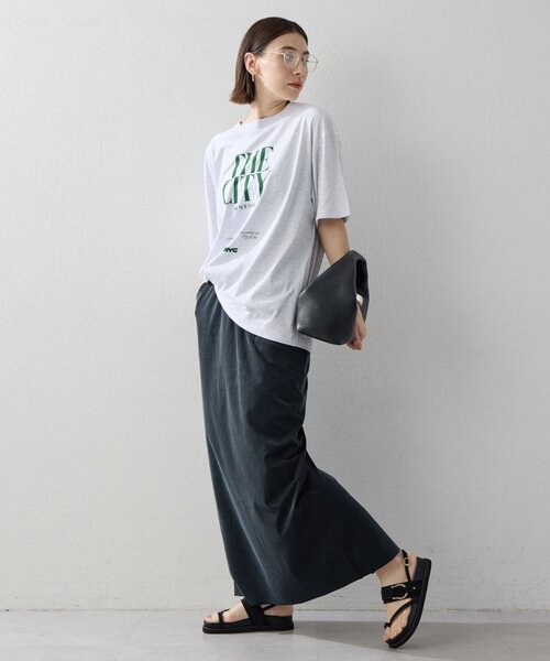 GALLARDAGALANTE(ガリャルダガランテ)の「【GOOD ROCK SPEED】THE CITY ロゴTee/別注(Tシャツ/カットソー・レディース・アイボリー/ブラック/ライトグレー/ホワイト系その他2・FREE)」の7枚目の写真