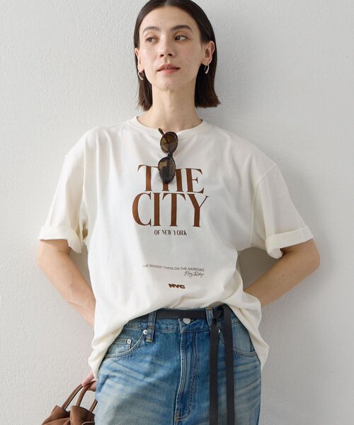 GALLARDAGALANTE(ガリャルダガランテ)の「【GOOD ROCK SPEED】THE CITY ロゴTee/別注(Tシャツ/カットソー・レディース・アイボリー/ブラック/ライトグレー/ホワイト系その他2・FREE)」の7枚目の写真