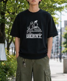 【ag】〔GERRY/ジェリー〕冷感スラブ天竺 ヴィンテージライクかすれプリント スウェットシャツ 接触冷感/吸水速乾