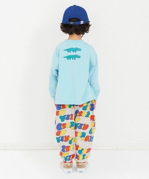 BREEZE（ブリーズ）の「ガラガラカットパンツ_ジュニア対応（その他パンツ・キッズ・ブルー/ストライプ/オレンジ/チャコール/ベージュ/レインボー/グリーン/アイボリー/ブラック/グレー・120/110/100/140/130/90/80）」の17枚目の写真