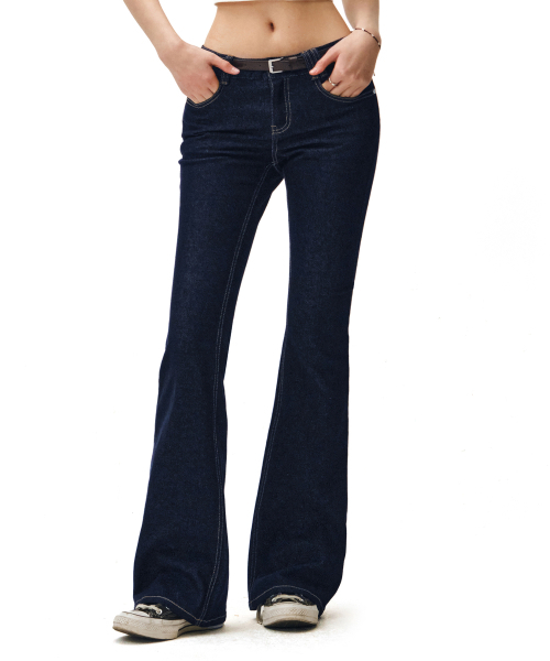 DECET WOMEN（デケット ウーマン）の「Signature Slim Low Rise Flared Jeans DCWPT006CPINDIGO（デニムパンツ・レディース・その他・X-SMALL/SMALL/MEDIUM/LARGE）」の8枚目の写真