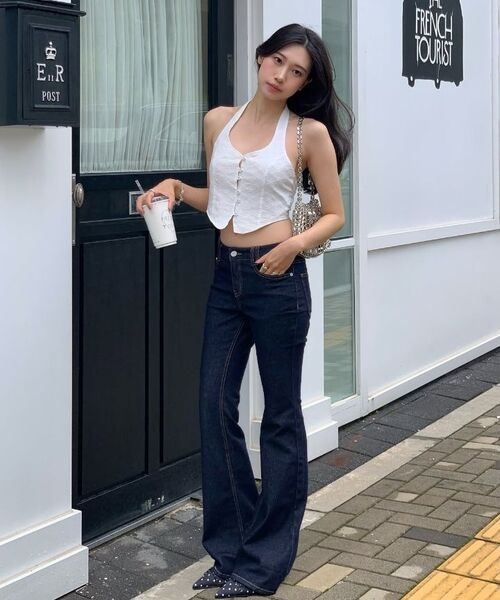 DECET WOMEN（デケット ウーマン）の「Signature Slim Low Rise Flared Jeans DCWPT006CPINDIGO（デニムパンツ・レディース・その他・X-SMALL/SMALL/MEDIUM/LARGE）」の4枚目の写真