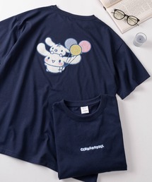【71】【Sanrio/サンリオ】ハローキティ/シナモロール/ポムポムプリン/ポチャッコ/クロミ サガラ刺繍 クルーネックTシャツ/レディース（S）