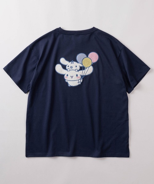 sanrio(サンリオ)の「【71】【Sanrio/サンリオ】ハローキティ/シナモロール/ポムポムプリン/ポチャッコ/クロミ サガラ刺繍 クルーネックTシャツ/レディース(S)(Tシャツ/カットソー・レディース・オレンジ/ネイビー/ブラック/レッド/ホワイト/ブルー/チャコールグレー/アッシュグレー・M/L)」の21枚目の写真