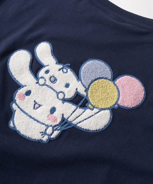 sanrio(サンリオ)の「【71】【Sanrio/サンリオ】ハローキティ/シナモロール/ポムポムプリン/ポチャッコ/クロミ サガラ刺繍 クルーネックTシャツ/レディース(S)(Tシャツ/カットソー・レディース・オレンジ/ネイビー/ブラック/レッド/ホワイト/ブルー/チャコールグレー/アッシュグレー・M/L)」の10枚目の写真