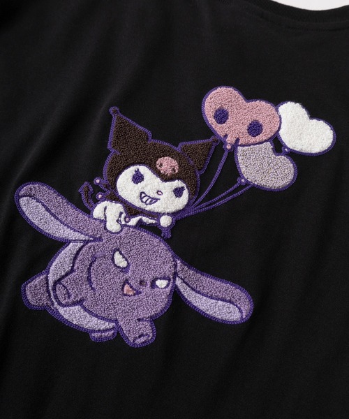 sanrio(サンリオ)の「【71】【Sanrio/サンリオ】ハローキティ/シナモロール/ポムポムプリン/ポチャッコ/クロミ サガラ刺繍 クルーネックTシャツ/レディース(S)(Tシャツ/カットソー・レディース・オレンジ/ネイビー/ブラック/レッド/ホワイト/ブルー/チャコールグレー/アッシュグレー・M/L)」の16枚目の写真