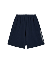 SWEAT MIDI SHORTS - NAVY