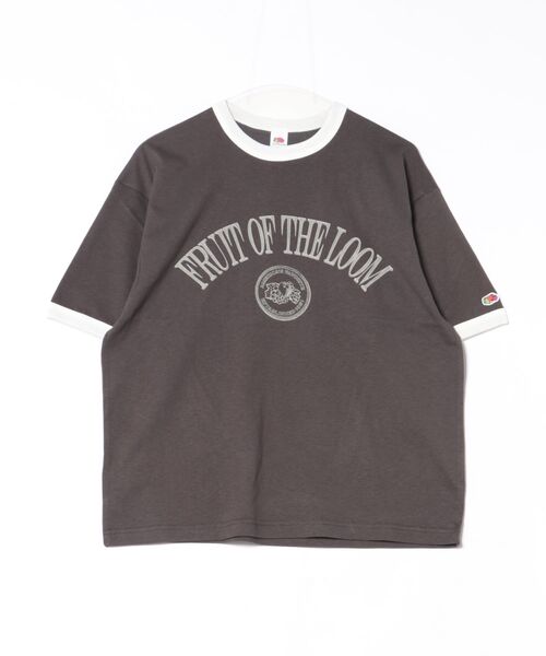 FRUIT OF THE LOOM（フルーツオブザルーム）の「19/-スラブ天竺Tシャツ2 / GOOD DAYS START WITH / 半袖 プリント Tシャツ / ヴィンテージ風（Tシャツ/カットソー・メンズ・ホワイト/アイボリー/チャコールグレー・L/M/S）」の3枚目の写真