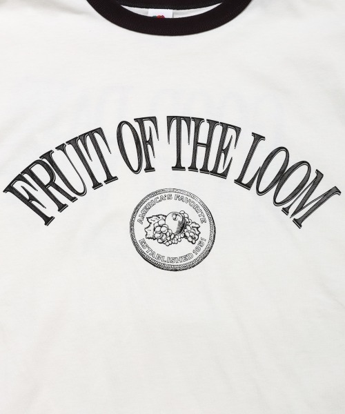 FRUIT OF THE LOOM（フルーツオブザルーム）の「19/-スラブ天竺Tシャツ2 / GOOD DAYS START WITH / 半袖 プリント Tシャツ / ヴィンテージ風（Tシャツ/カットソー・メンズ・ホワイト/アイボリー/チャコールグレー・L/M/S）」の8枚目の写真