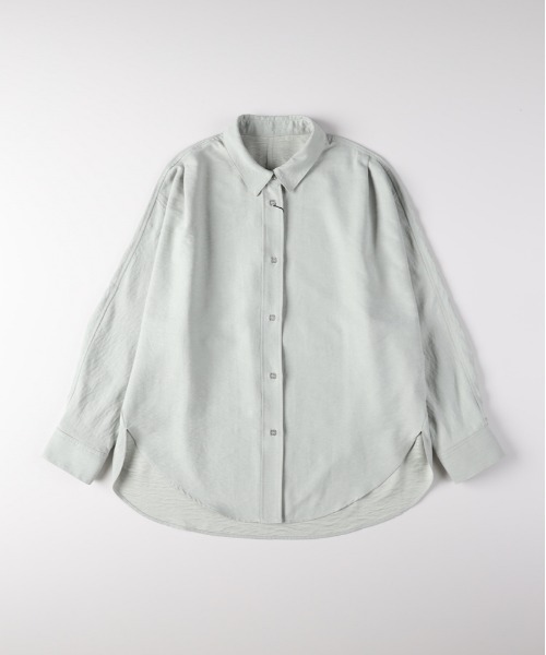 Right-on(ライトオン)の「HONEYSUCKLE ROSE(ハニーサックルローズ)【レディース】スエードドルマンシャツ(シャツ/ブラウス・レディース・ベージュ/ケリーグリーン/ブラウン・M/L)」の17枚目の写真