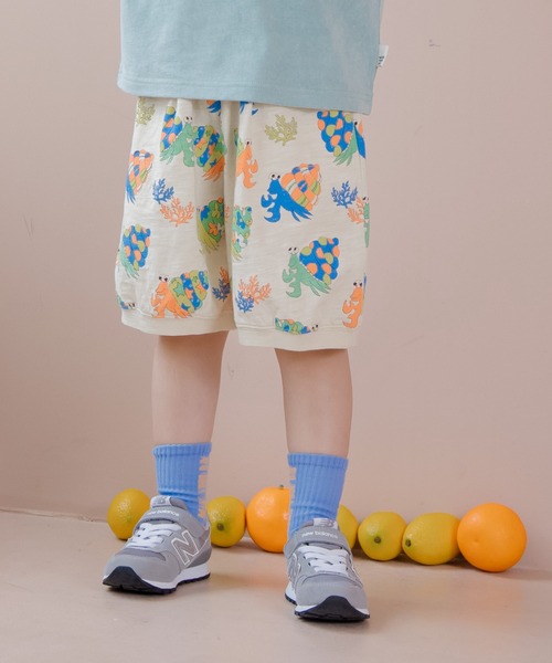 MAKE YOUR DAY(メイクユアデイ)の「いろんな総柄5.5分丈パンツ■80~140cm(その他パンツ・キッズ・ベージュ/グリーン/サックスブルー/ピンク・110/100/90/80/120)」の5枚目の写真
