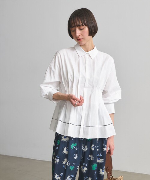 ユナイテッドアローズ　ピンタック　シャツブラウス ピンタック シャツブラウス（シャツ/ブラウス）｜UNITED ARROWS
