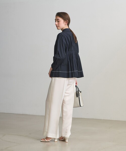 UNITED ARROWS(ユナイテッドアローズ)の「ピンタック シャツブラウス(シャツ/ブラウス・レディース・ライトピンク/ホワイト/ネイビー・FREE)」の6枚目の写真