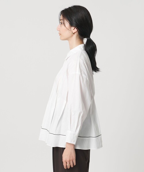 UNITED ARROWS(ユナイテッドアローズ)の「ピンタック シャツブラウス(シャツ/ブラウス・レディース・ライトピンク/ホワイト/ネイビー・FREE)」の10枚目の写真