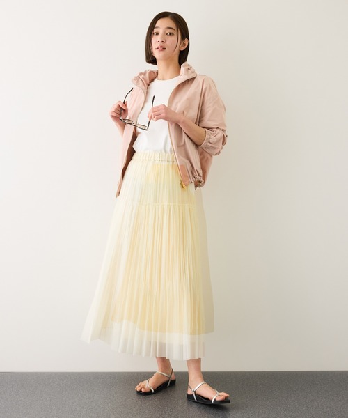 ROPE'（ロペ）の「フリーカットティアードプリーツスカート/イージーケア（スカート・レディース・ベージュ/ブラック/クリーム・38/36）」の20枚目の写真