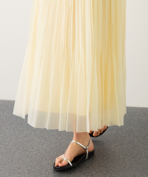 ROPE'（ロペ）の「フリーカットティアードプリーツスカート/イージーケア（スカート・レディース・ベージュ/ブラック/クリーム・38/36）」の21枚目の写真