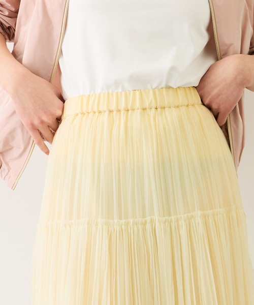 ROPE'（ロペ）の「フリーカットティアードプリーツスカート/イージーケア（スカート・レディース・ベージュ/ブラック/クリーム・38/36）」の22枚目の写真