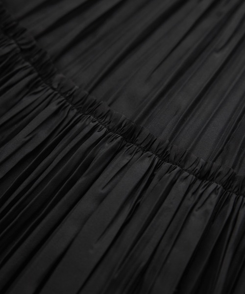 ROPE'（ロペ）の「フリーカットティアードプリーツスカート/イージーケア（スカート・レディース・ベージュ/ブラック/クリーム・38/36）」の11枚目の写真