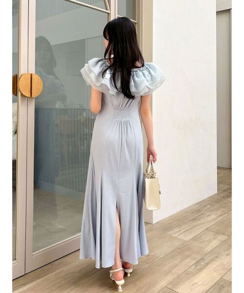 dazzlin(ダズリン)の「ショルダーリボンフリルカットワンピース(ワンピース・レディース・ブラック/その他1/ブルー・MEDIUM/SMALL)」の20枚目の写真