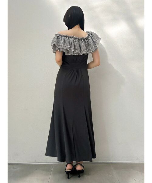 dazzlin(ダズリン)の「ショルダーリボンフリルカットワンピース(ワンピース・レディース・ブラック/その他1/ブルー・MEDIUM/SMALL)」の16枚目の写真