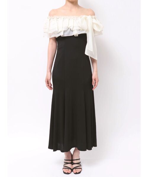 dazzlin(ダズリン)の「ショルダーリボンフリルカットワンピース(ワンピース・レディース・ブラック/その他1/ブルー・MEDIUM/SMALL)」の21枚目の写真
