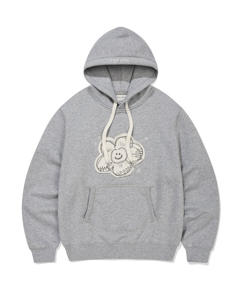 Wacky WiLLy（ワッキーウィリー）の「[GISELLEジゼル着用] WOMEN'S BIG LILY SEMI-OVER HOODIE（パーカー・レディース・グレー/グリーン・FREE）」の5枚目の写真